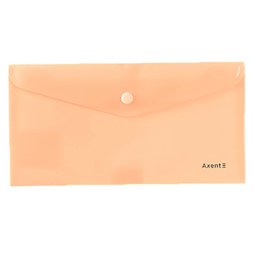 Папка-конверт на кнопці DL. Pastelini. персикова