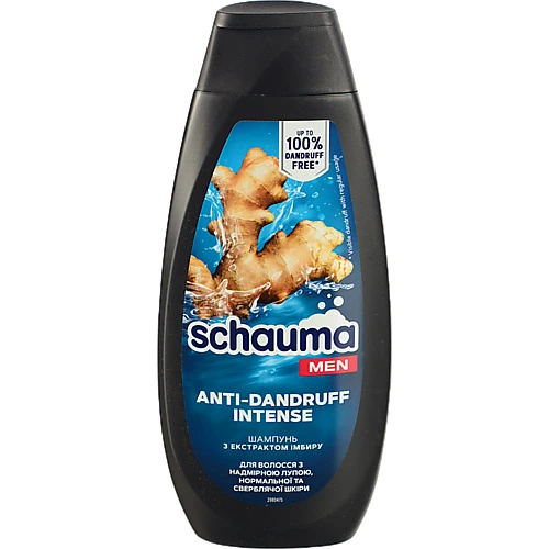 Шампунь для волосся інтенсивний з екстрактом імбиру Проти Лупи Schauma Men 400мл