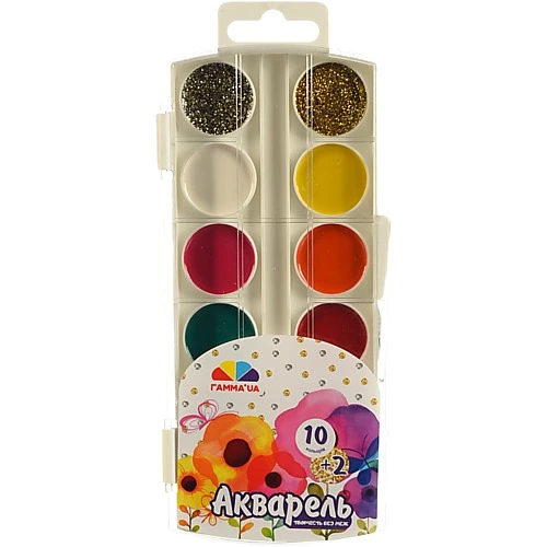 Фарби акварельні для дітей від 3років медові 12 кольорів 400110 Творчість без меж Гамма'UA 1шт