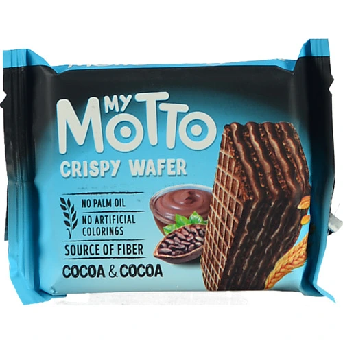 Вафлі з какао-кремовою начинкою My Motto 34г