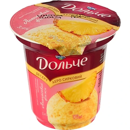 Десерт Дольче Ананасовий ф'южн 170г 3.4%
