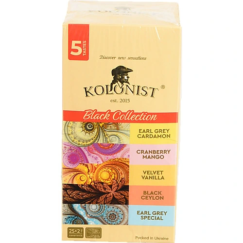 Чай Kolonist 25п ассорті black collection