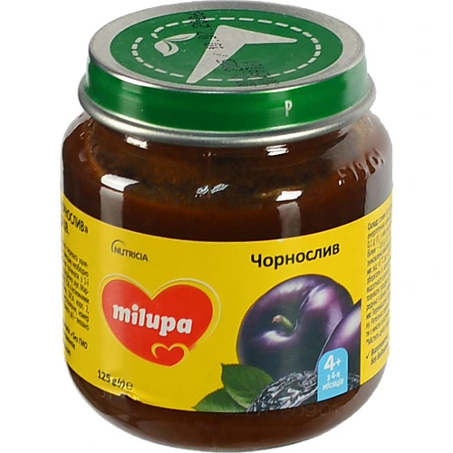 Пюре для дітей від 4міс фруктове Чорнослив Milupa с/б 125г