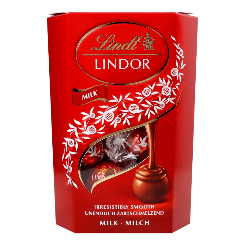Цукерки Lindt 200г ліндор молочний шоколад