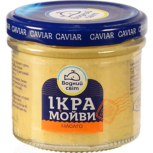 Ікра мойви пастеризована Масаго Водний світ 100г