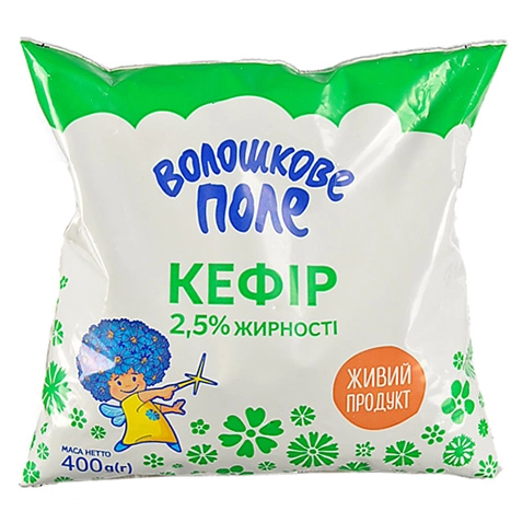 Кефір Волошкове поле 400г 2.5% пл.