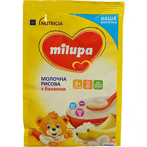 Каша Milupa рисова з бананом, 210г