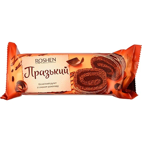 Рулет бисквитный Пражский Roshen м/у 180г