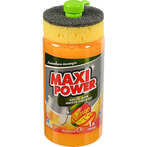 Засіб Maxi Power д.миття посуд 1л манго