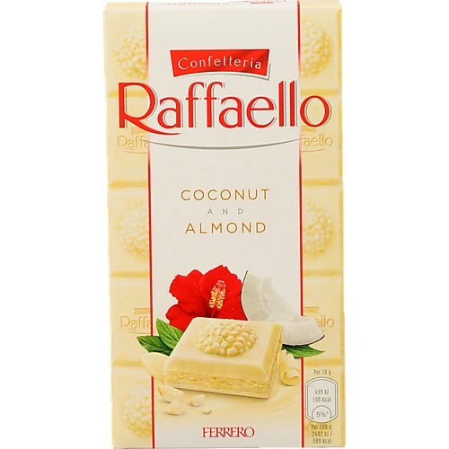 Шоколад 34% білий Coconut&Almond Raffaello к/у 90г