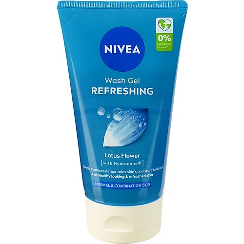 Гель для вмивання освіжаючий Квітка лотоса та м'яка вода Nivea 150мл