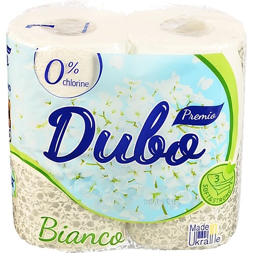 Туалетний папір Диво 4рул 3сл.premio bianco білий