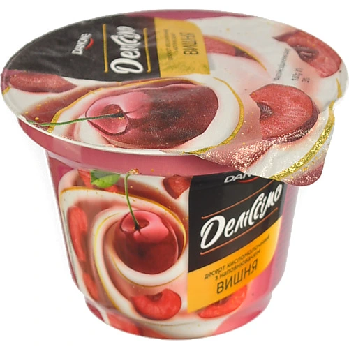 Десерт к.м Деліссімо 180г 3% вишня ст