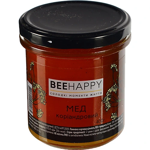 Мед BeeHap 400г коріандр