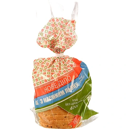 Хліб [Нове ділоk з насінням льону бездріжджовий, нарізний, 400 г