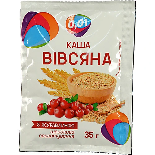 Каша вівсяна 0.01 35г журавлина