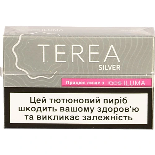 Виріб тютюновмісний для електричного нагрівання з фільтром Terea Silver 20шт