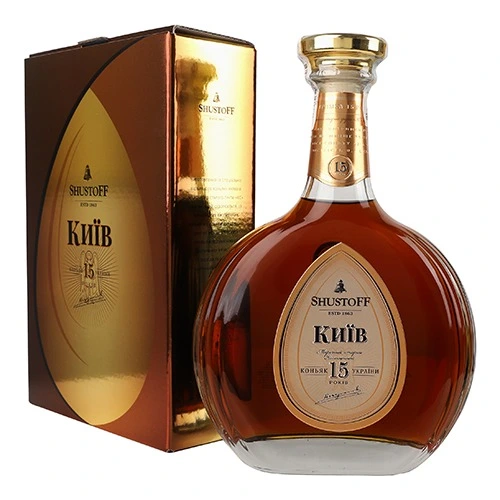 Коньяк 0.7л 42% марочний 15 років Київ Shustoff к/у