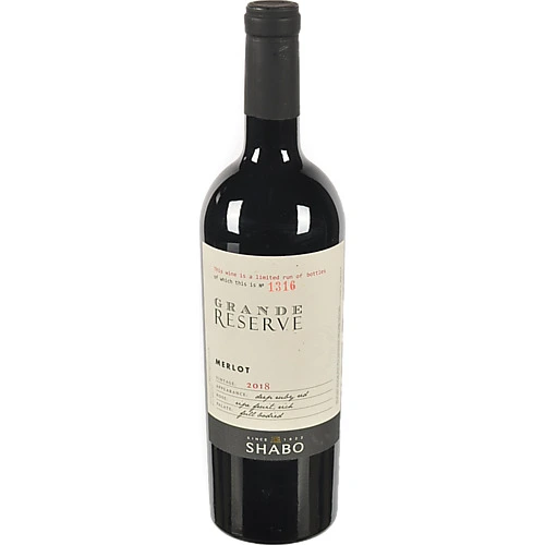 Вино Shabo GR 0.75л мерло червоне сухе