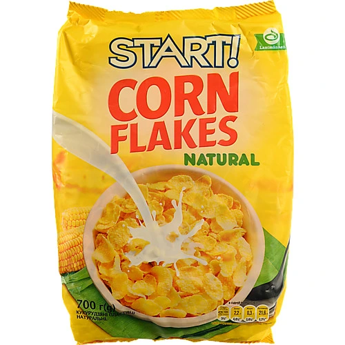 Натуральні кукурудзяні пластівці Start! 700г