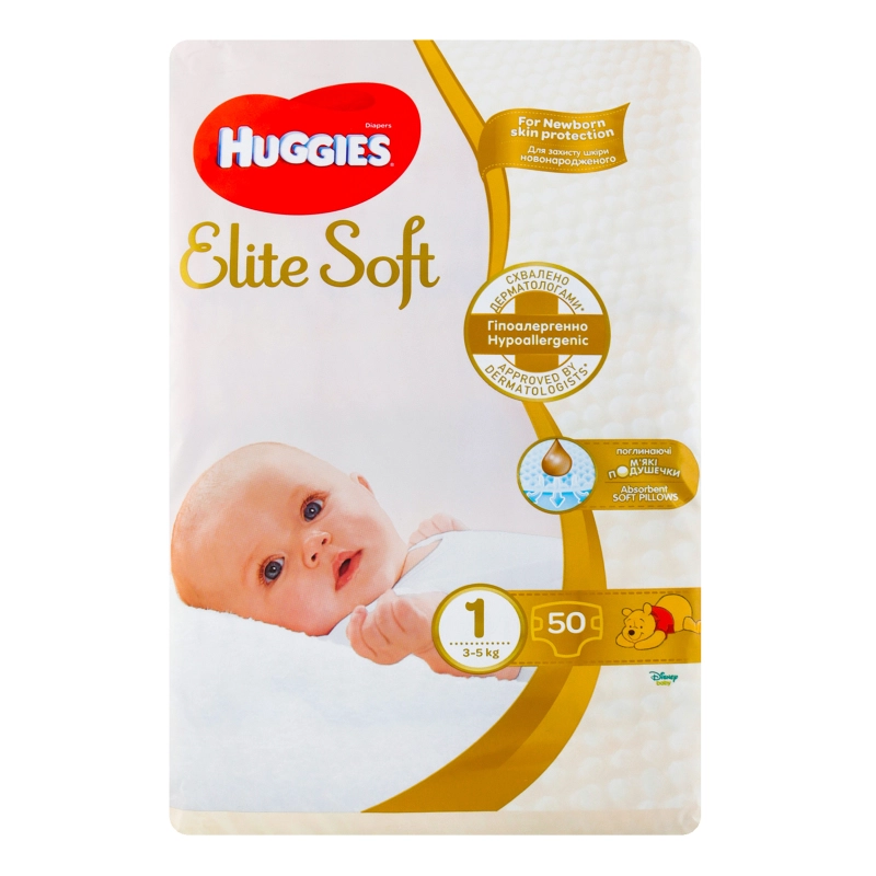Підгузки Huggies Elite Soft 1 Джамбо 50шт