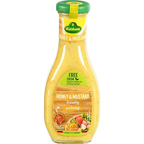 Соус салатний Медово-гірчичний K?hne с/пл 250мл