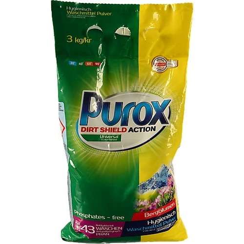 Універсальний пральний порошок Purox 3 кг