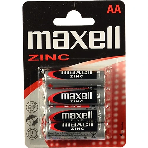 Батарейки АА R6 Zinc Maxell 4шт