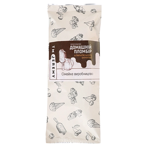 Морозиво Jeremy 85г пломбір бельгійський шоколад