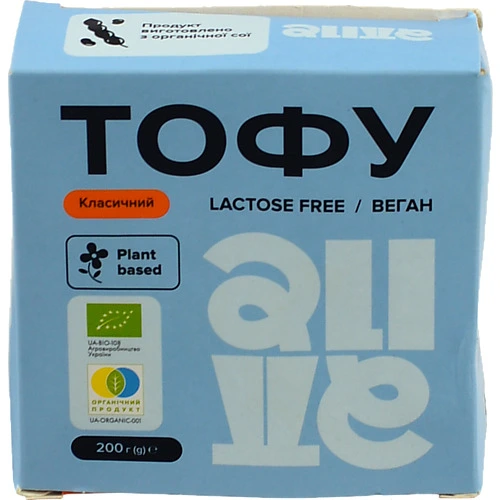 Тофу Класичний 09 Alive к/у 200г