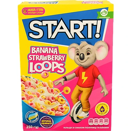 Сніданки сухі Start! Банан Полуниця 250г