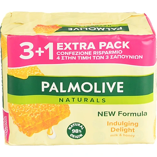 Мило Палмолів Натурель 90г молочко мед 3+1