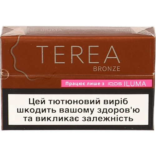 Виріб тютюновмісний для електричного нагрівання з фільтром Terea Bronze 20шт