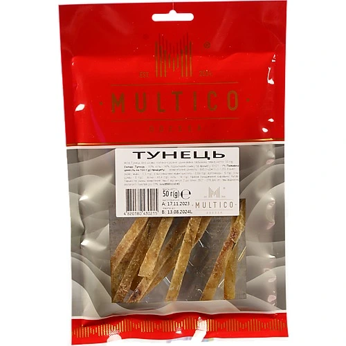Тунець Multico 50г солоно сушений