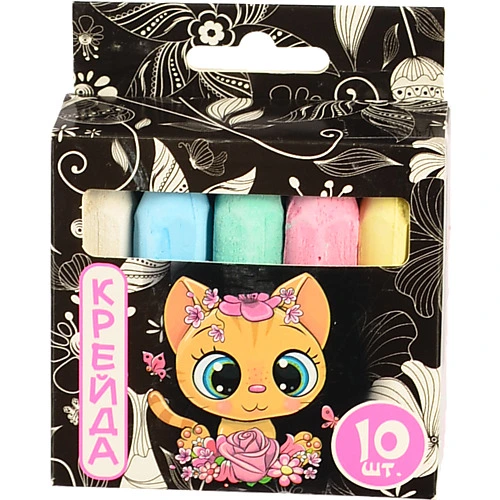 Крейда Олівець 10 штук Strateg різнокольорова 50112