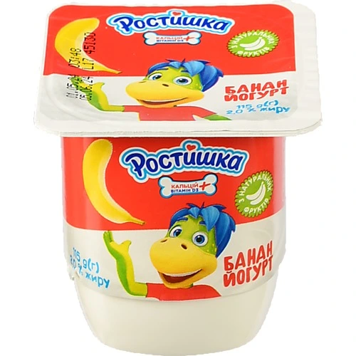 Йогурт 2% Банан Ростишка ст 115г