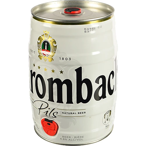 Пиво 5л 4.8% світле фільтроване пастеризоване Pils Krombacher кег