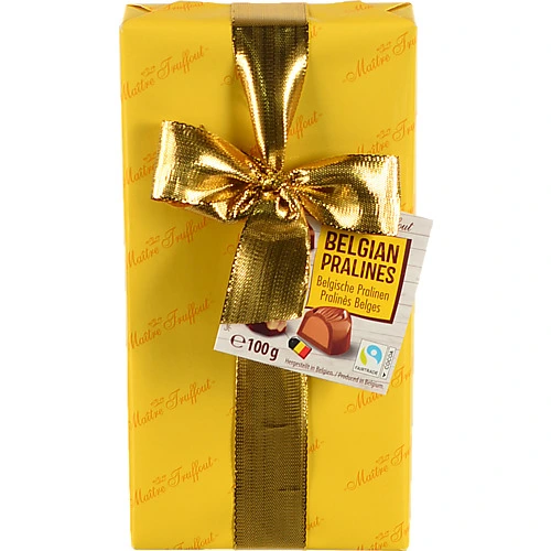 Цукерки Maitre Truffout 100г праліне ассорті п.к жовта