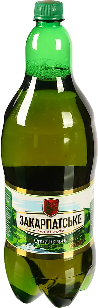Пиво 2л 4.1% світле фільтроване пастеризоване Оригінальне Закарпатське п/пл