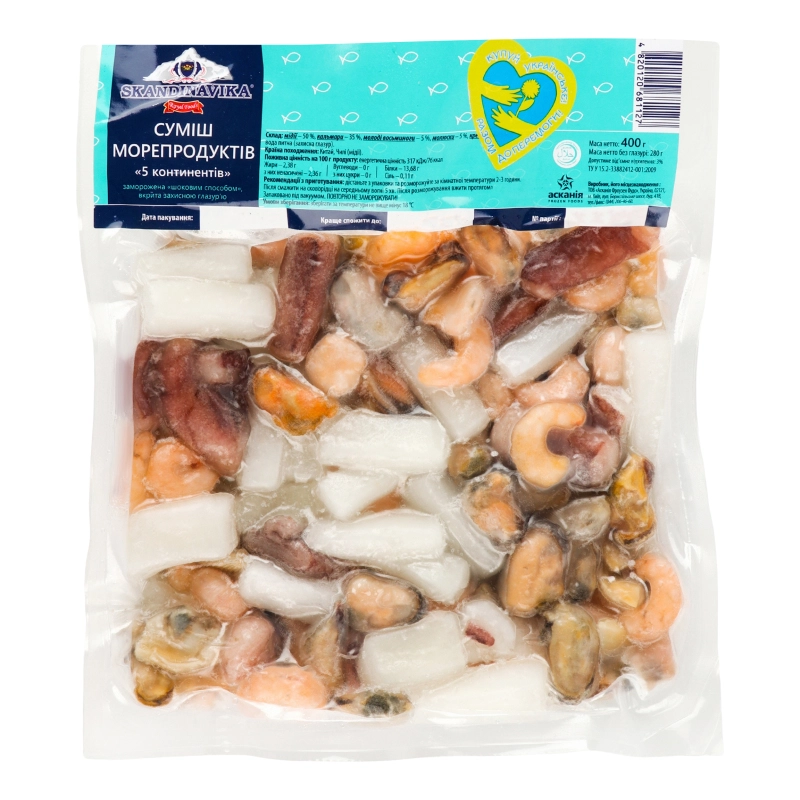 Коктейль з морепродуктів Skandinavika 400г