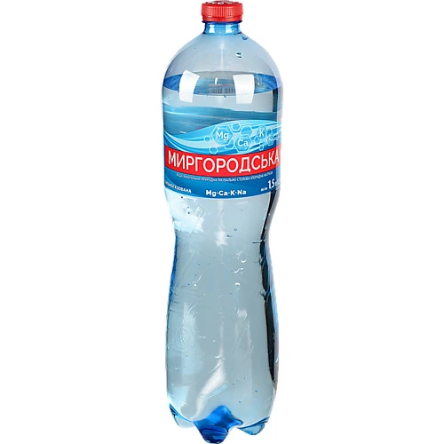 Вода мінеральна сильногазована Миргородська п/пл 1.5л