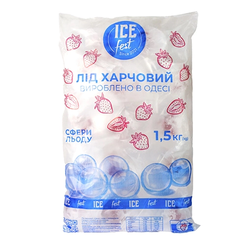 Сфери льоду Ice Fest 1.5кг полуниця