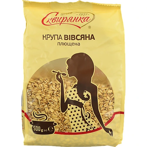 Крупа вівсяна плющена Сквирянка 500г