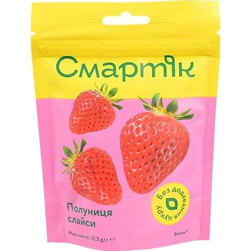 Фрукти сублімовані Смартік 12.5г полуниця
