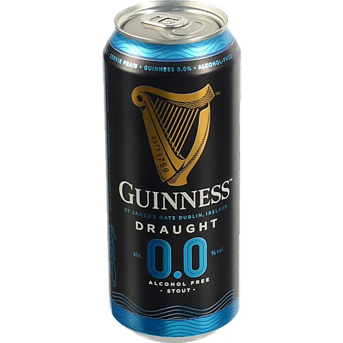Пиво б.а Guinness 0.44л draught темне пастеризоване