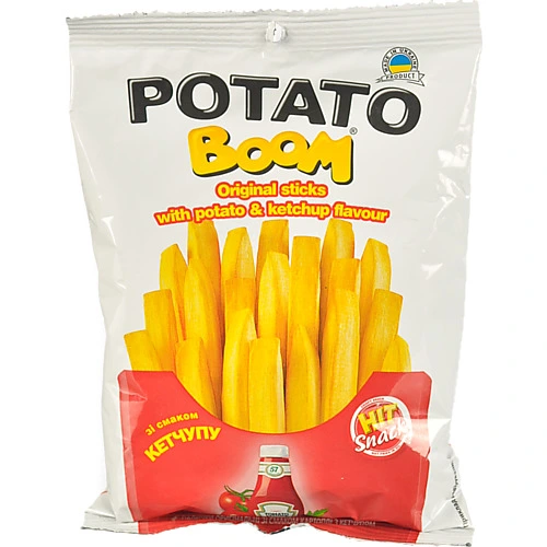 Палички зі смаком картоплі з кетчупом Original Potato boom м/у 50г