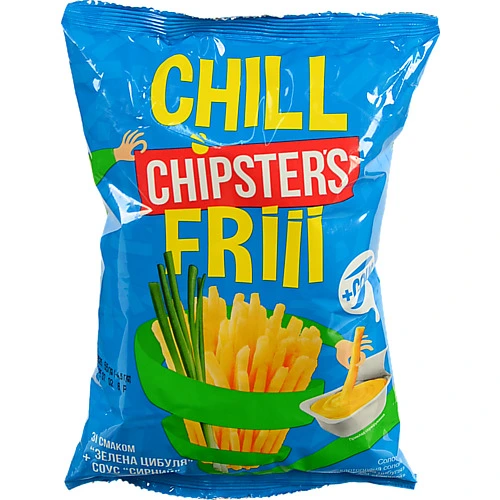 Соломка картопляна Chipsters 55г солона зелена цибуля соус сирний