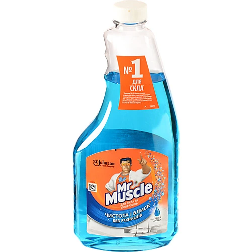 Засіб для миття скла та поверхонь змінна пляшка Після дощу Mr.Muscle 500мл