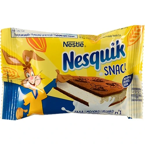 Тістечко бісквітне з молочною начинкою Snack Nesquik м/у 26г