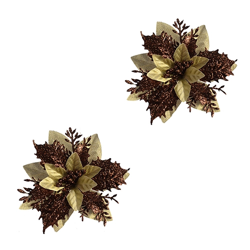 Декор новорічний Квіти зимові тип 6 1414